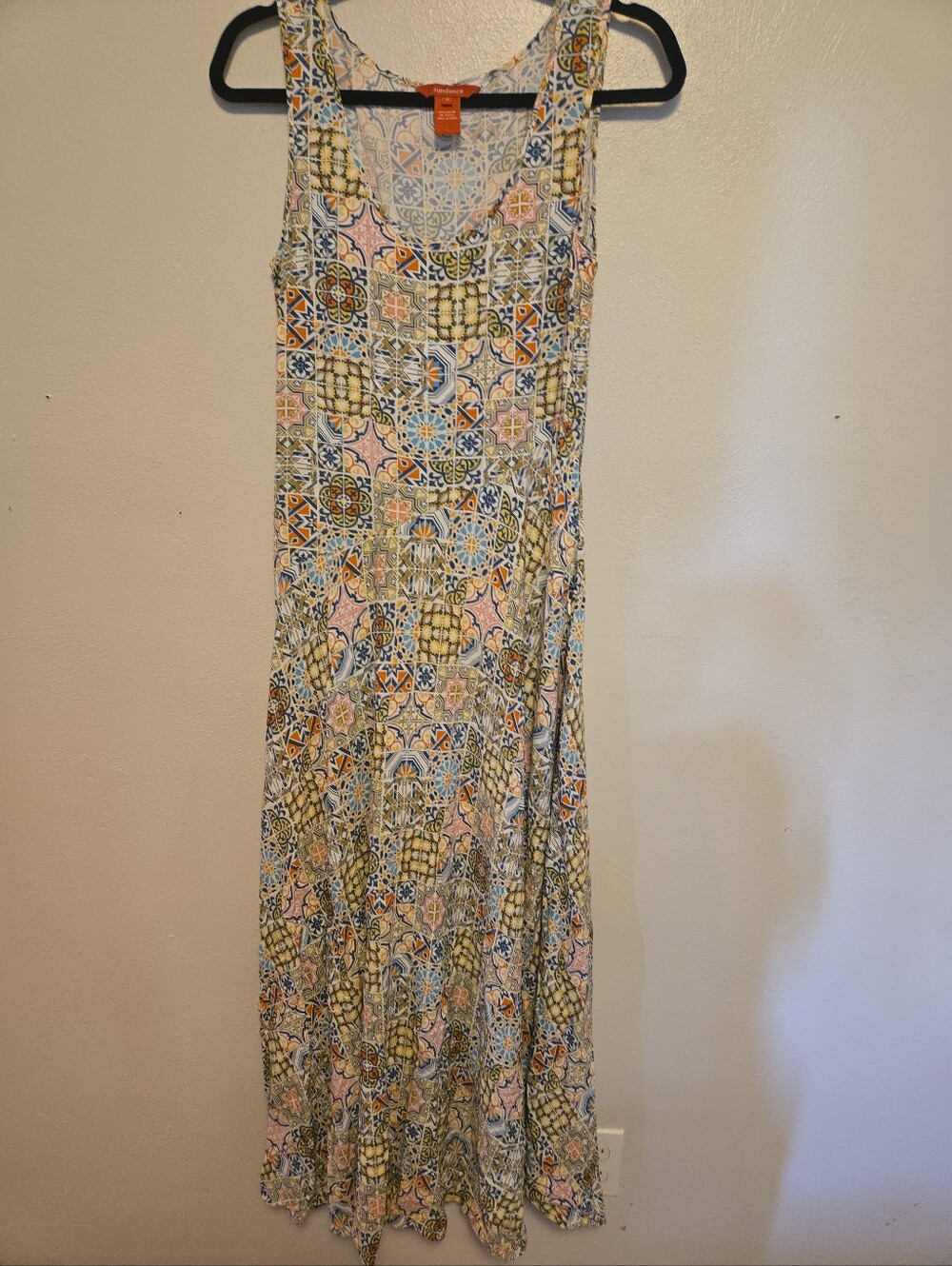 Sundance Sleeveless Maxi Dress Sundress Colorful S